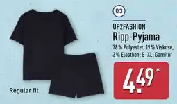 Aldi Nord UP2FASHION Ripp-Pyjama Angebot