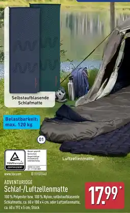 Aldi Nord ADVENTURIDGE Schlaf-/Luftzellenmatte Angebot