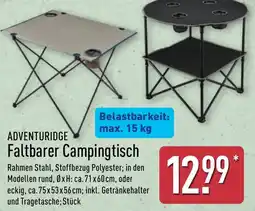 Aldi Nord ADVENTURIDGE Faltbarer Campingtisch Angebot