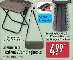 Aldi Nord ADVENTURIDGE Festival-/Campinghocker Angebot