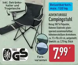 Aldi Nord ADVENTURIDGE Campingstuhl Angebot