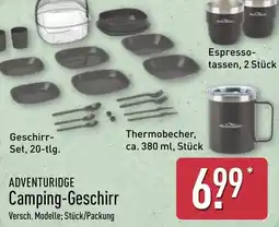Aldi Nord ADVENTURIDGE Camping-Geschirr Angebot