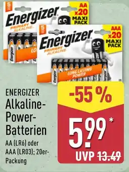 Aldi Nord ENERGIZER Alkaline- Power- Batterien Angebot