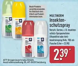 Aldi Nord MULTINORM Insektenschutzspray Angebot