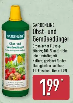 Aldi Nord GARDENLINE Obst- und Gemüsedünger Angebot