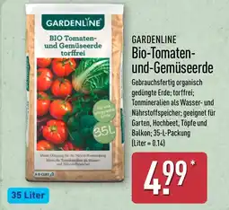 Aldi Nord GARDENLINE Bio-Tomaten- und-Gemüseerde Angebot