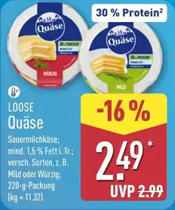 Aldi Nord LOOSE Quäse Angebot