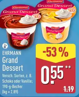 Aldi Nord EHRMANN Grand Dessert Angebot