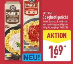 Aldi Nord SPEISEZEIT Spaghettigericht Angebot