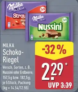 Aldi Nord MILKA Schoko- Riegel Angebot
