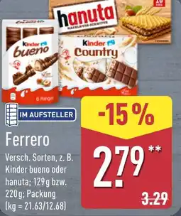 Aldi Nord Kinder Ferrero Angebot