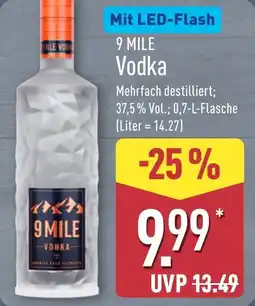 Aldi Nord 9 MILE Vodka Angebot