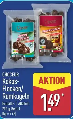 Aldi Nord CHOCEUR Kokos- Flocken/ Rumkugeln Angebot