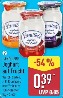 Aldi Nord LANDLIEBE Joghurt auf Frucht Angebot