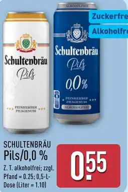 Aldi Nord SCHULTENBRÄU Pils/0,0 % Angebot