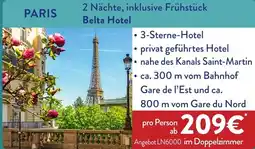 Aldi Nord PARIS 2 Nächte, inklusive Frühstück Belta Hotel Angebot