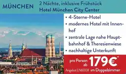 Aldi Nord MÜNCHEN 2 Nächte, inklusive Frühstück Hotel München City Center Angebot