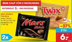 Netto Marken-Discount Mars, Snickers, Twix Minis Angebot