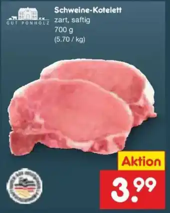Netto Marken-Discount GUT PONHOLZ Schweine-Kotelett Angebot