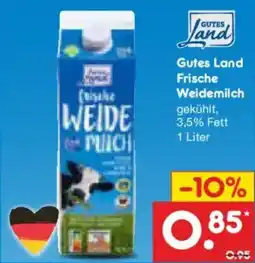 Netto Marken-Discount Gutes Land Frische Weidemilch Angebot