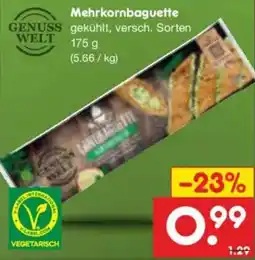 Netto Marken-Discount GENUSS WELT Mehrkornbaguette Angebot