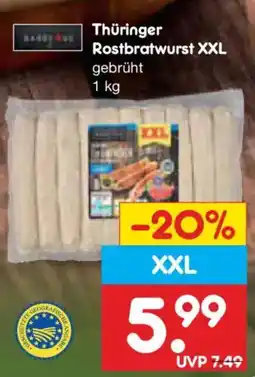 Netto Marken-Discount Thüringer Rostbratwurst XXL Angebot