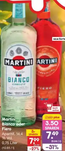 Netto Marken-Discount Martini Bianco oder Fiero Angebot