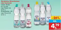 Netto Marken-Discount Gerolsteiner Mineralwasser oder Nearwater Angebot