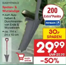 Netto Marken-Discount EASYMAXX Spaten- & Wurzelsäge Angebot