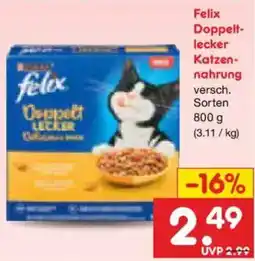 Netto Marken-Discount Felix Doppeltlecker Katzennahrung Angebot