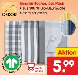 Netto Marken-Discount DEKOR Geschirrtücher, 3er Pack Angebot