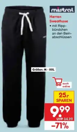 Netto Marken-Discount mistral Herren Sweathose Angebot