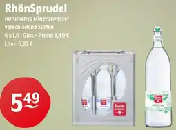 CENTERSHOP RhönSprudel natürliches Mineralwasser Angebot