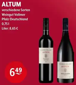 CENTERSHOP Altum Weingut Vollmer Angebot