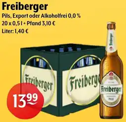 CENTERSHOP Freiberger Pils, Export oder Alkoholfrei 0,0% Angebot