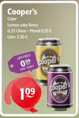 CENTERSHOP Cooper's Cider Angebot
