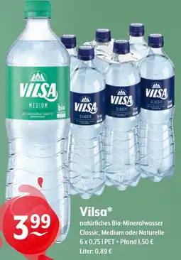 CENTERSHOP Vilsa natürliches Bio-Mineralwasser Angebot