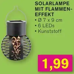 KODi Solarlampe mit flammeneffekt Angebot