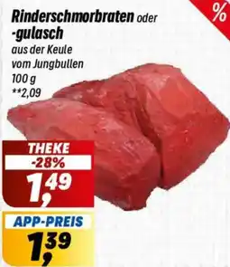 Simmel Rinderschmorbraten oder -gulasch Angebot