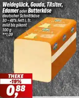 Simmel Weideglück, Gouda, Tilsiter, Edamer oder Butterkäse Angebot