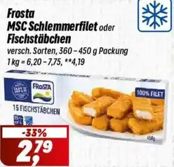 Simmel Frosta MSC Schlemmerfilet oder Fischstäbchen Angebot