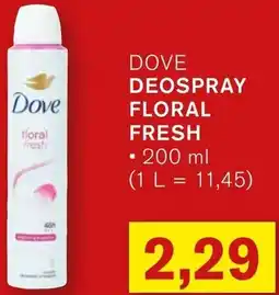 KODi Dove deospray floral fresh Angebot