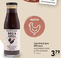 CITTI Markt Cape Herb & Spice BBQ Sauce Angebot