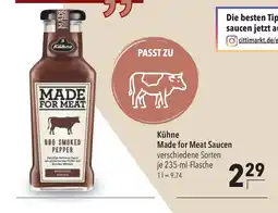 CITTI Markt Kühne Made for Meat Saucen Angebot