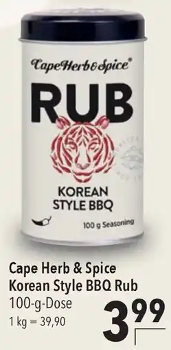 CITTI Markt Cape Herb & Spice Korean Style BBQ Rub Angebot