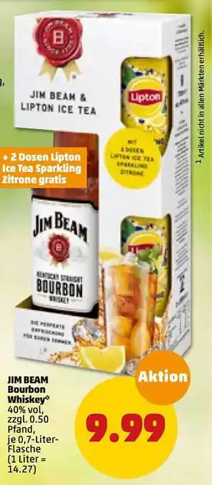 PENNY Jim Beam Bourbon Whiskey 0,7L Angebot