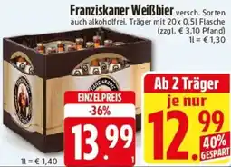 Edeka Franziskaner Weißbier Angebot