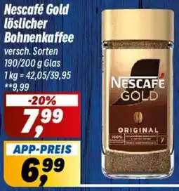 Simmel Nescafé Gold löslicher Bohnenkaffee Angebot