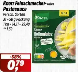 Simmel Knorr Feinschmecker- oder Pastasauce Angebot