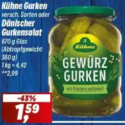Simmel Kühne Gurken oder Dänischer Gurkensalat Angebot